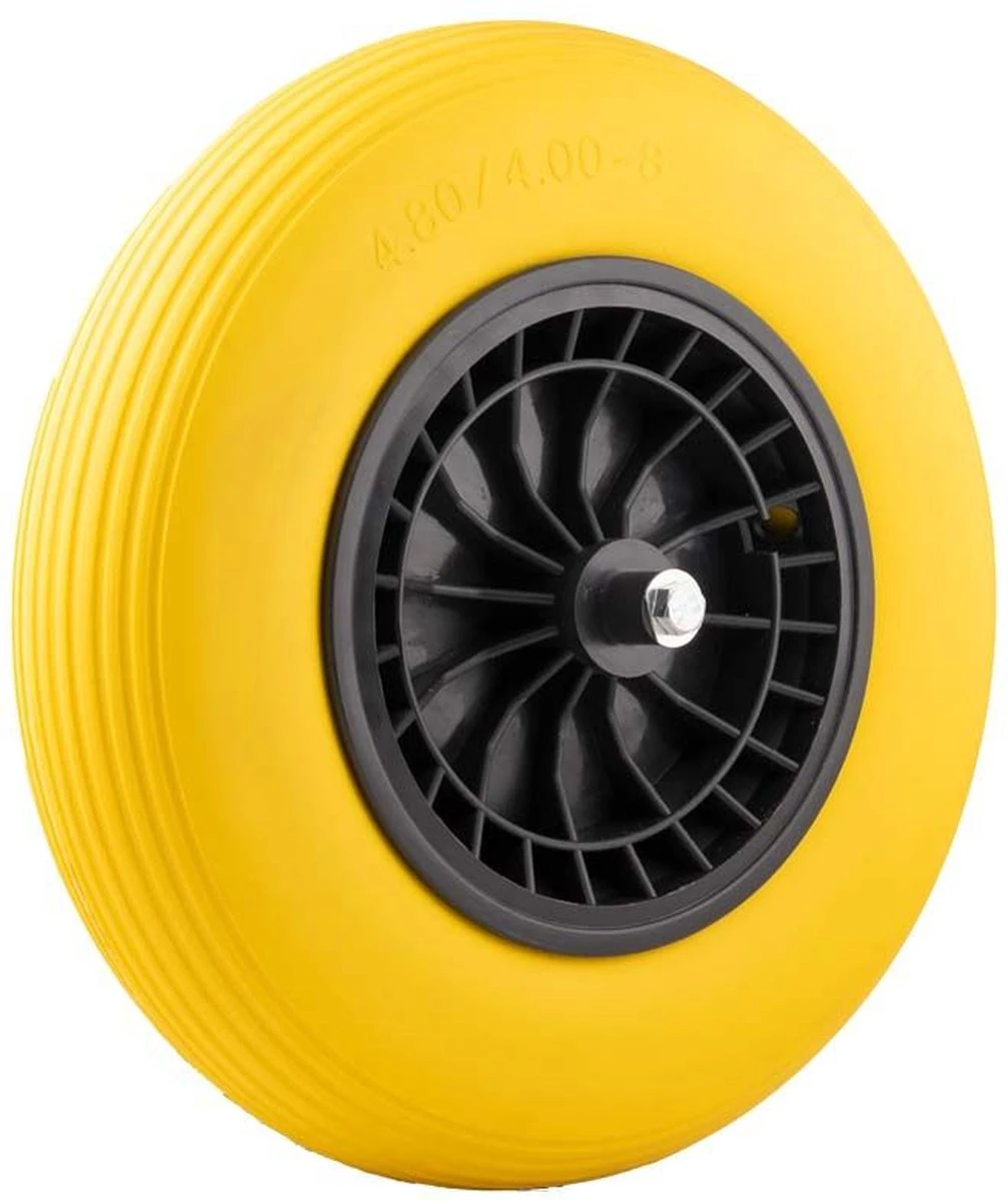 Merkloos Kruiwagenwiel Anti Lek - 4.80/4.00-8 - Massief PU Band - Lekvrij Wiel Met 130mm As - Kruiwagenband 4.80/400 Voor Kruiwagen 4 Merkloos Kruiwagenwiel Anti Lek - 4.80/4.00-8 - Massief PU Band - Lekvrij Wiel Met 130mm As - Kruiwagenband 4.80/400 Voor Kruiwagen - Afbeelding 4
