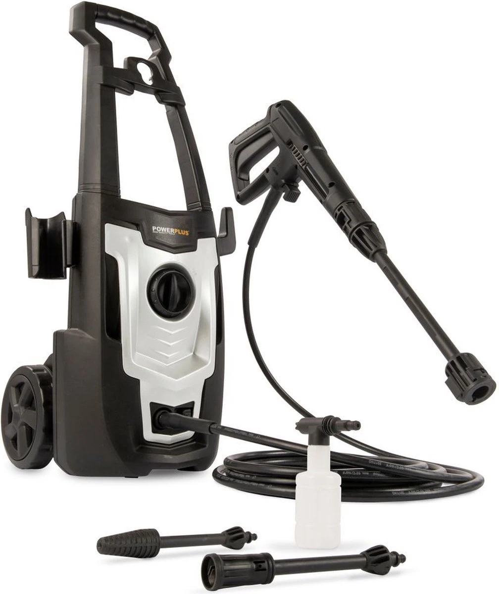 Powerplus POWXG90405 Hogedrukreiniger - 1400W - Max. 110 Bar - 390 L/h - Incl. 5m Slang En Accessoires - Excl. Terrasreiniger - Reiniger Voor Auto, Fiets En Meubelen 1 Powerplus POWXG90405 Hogedrukreiniger - 1400W - Max. 110 Bar - 390 L/h - Incl. 5m Slang En Accessoires - Excl. Terrasreiniger - Reiniger Voor Auto, Fiets En Meubelen