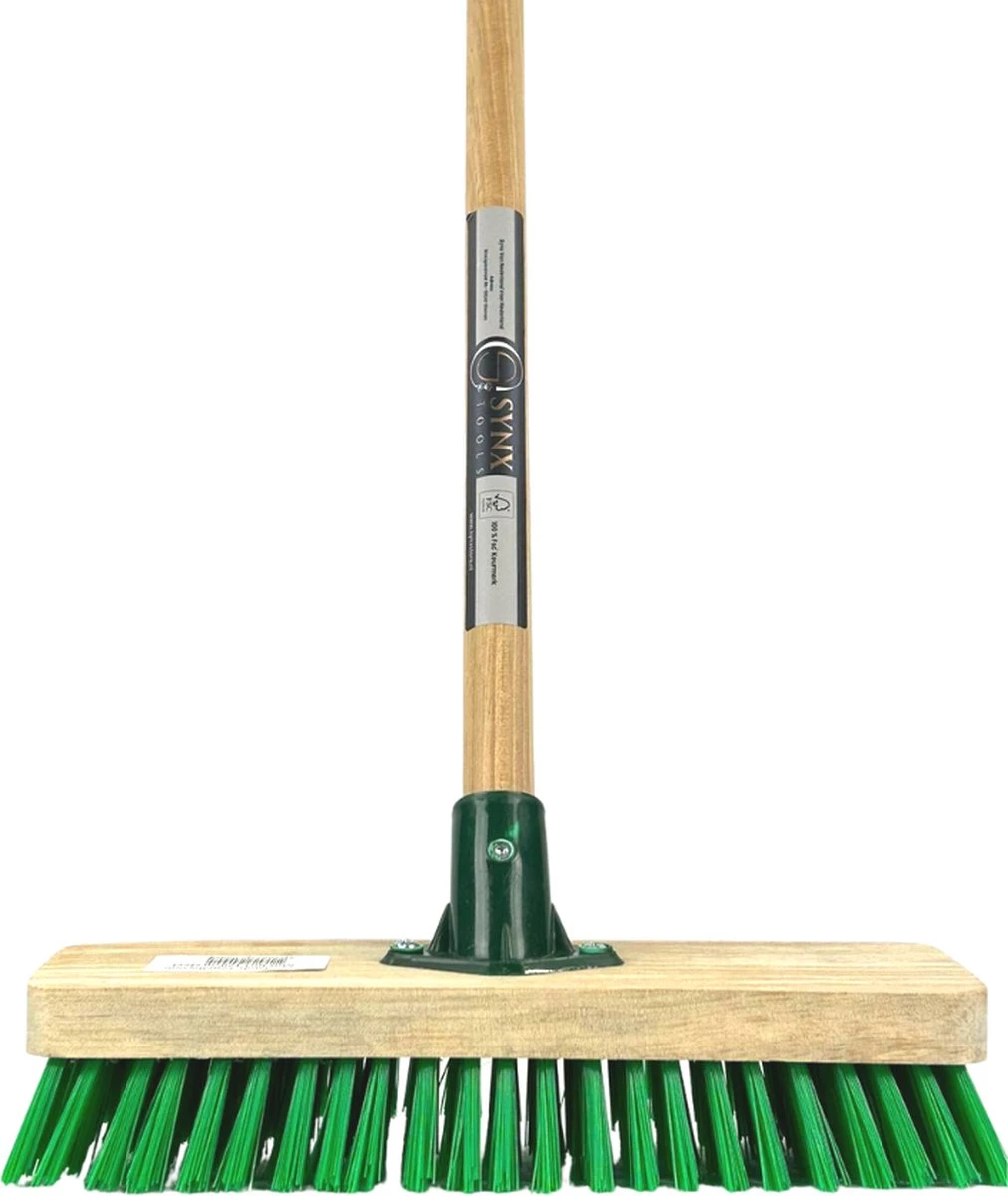 Synx Tools Tegelborstel 28cm - Mosbezem - Schrobbezem - Bezem - Mos - Onkruidborstel - Veger - Harde Borstel- Bezem Met Steel 120cm 2 Synx Tools Tegelborstel 28cm - Mosbezem - Schrobbezem - Bezem - Mos - Onkruidborstel - Veger - Harde Borstel- Bezem Met Steel 120cm - Afbeelding 2
