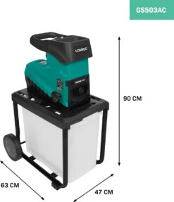 VONROC Stille Hakselaar/Shredder 2800W – Voor Takken Tot Ø45mm – Incl. 60L Opvangbak & Duwstok 9 VONROC Stille Hakselaar/Shredder 2800W – Voor Takken Tot Ø45mm – Incl. 60L Opvangbak & Duwstok -Tuingereedschaps Winkel 1034x1200