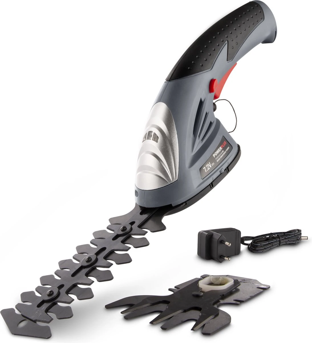 Powerplus POWEG4500 Gras-/Heggenschaar Accu - 7.2V - Snoeien En Knippen - Zwaardlengte 83/120mm - Mesafstand 8mm - Incl. 1,5Ah Accu En Lader - Haagschaar Voor Tuinonderhoud