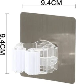 Bezem Houder - Zelfklevend - Zilverkleurig 8 Bezem Houder - Zelfklevend - Zilverkleurig -Tuingereedschaps Winkel 1095x1200 2