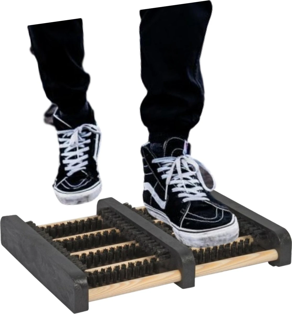 Talen Tools - Voetenveger - Dubbel - Harde Kunststof Borstels 2 Talen Tools - Voetenveger - Dubbel - Harde Kunststof Borstels - Afbeelding 2