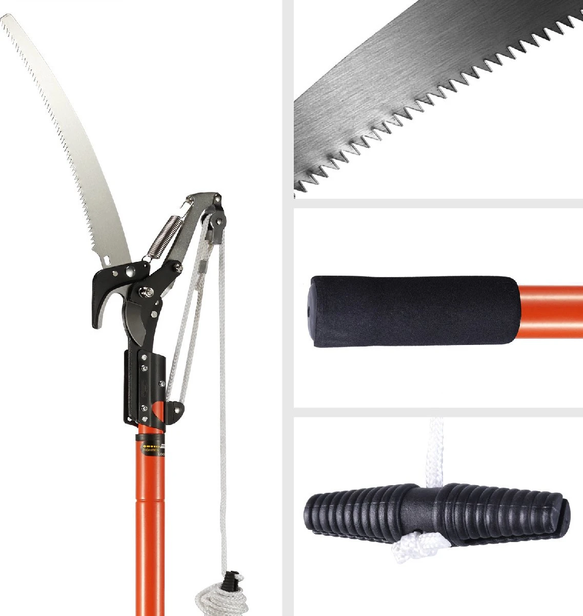 Gardebruk Takkenzaag Telescopisch - 2in1 Zaag & Snoeischaar - Oranje 10 Gardebruk Takkenzaag Telescopisch - 2in1 Zaag & Snoeischaar - Oranje - Afbeelding 10