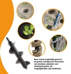 Grondboor Voor Boormachine - 8x25 Cm - Zwart 14 Grondboor Voor Boormachine - 8x25 Cm - Zwart -Tuingereedschaps Winkel 1157x1200 4