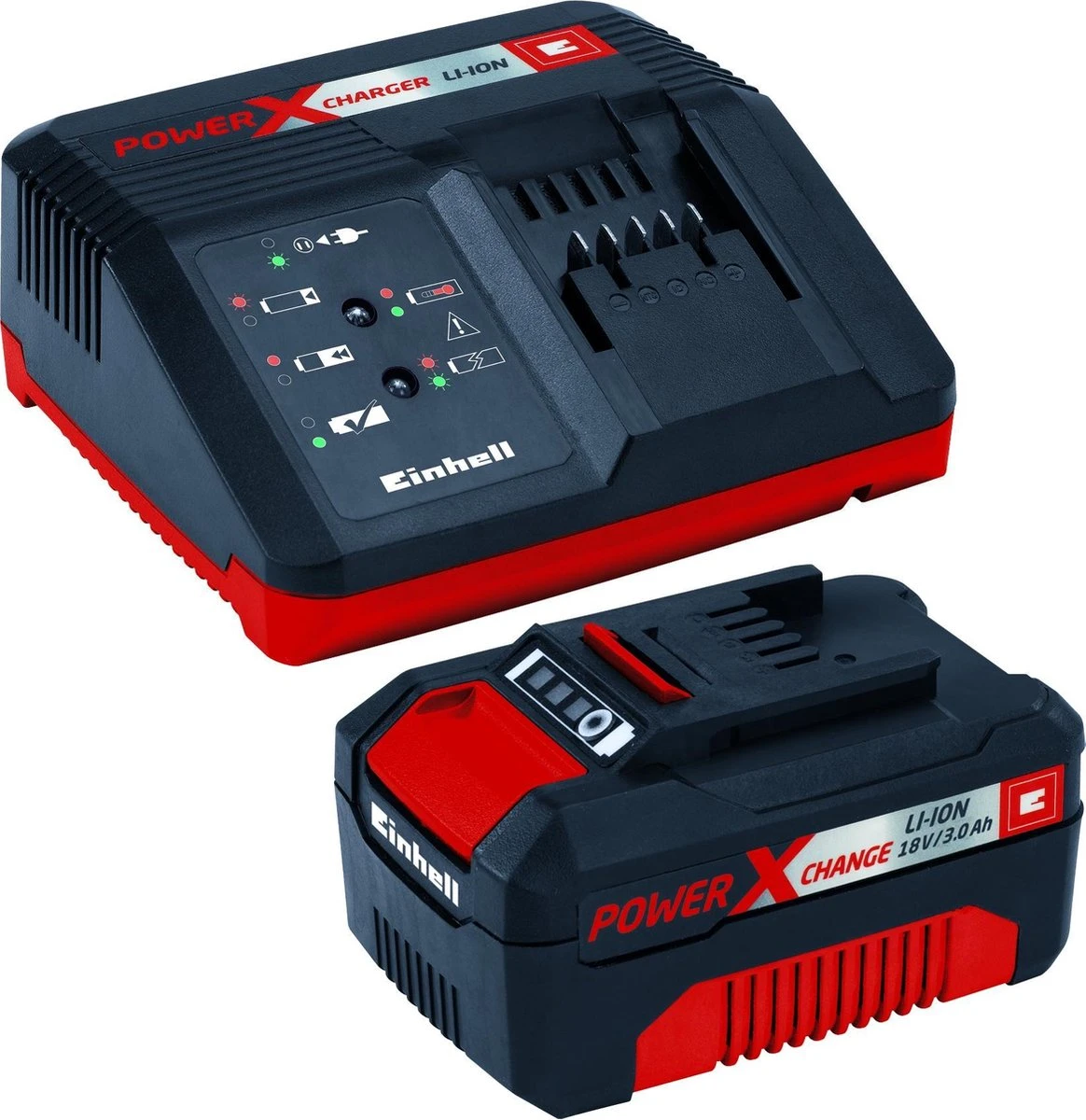 Einhell Accu Kettingzaag GE-LC 18 Li Kit (1x3,0Ah) Power X-Change (Li-Ion - 18 V - 25 Cm Zwaardlengte - 23 Cm Snijlengte - Terugslagbescherming - Kettingvangbout - Incl. 3,0 Ah Accu En Lader) 3 Einhell Accu Kettingzaag GE-LC 18 Li Kit (1x3,0Ah) Power X-Change (Li-Ion - 18 V - 25 Cm Zwaardlengte - 23 Cm Snijlengte - Terugslagbescherming - Kettingvangbout - Incl. 3,0 Ah Accu En Lader) - Afbeelding 3