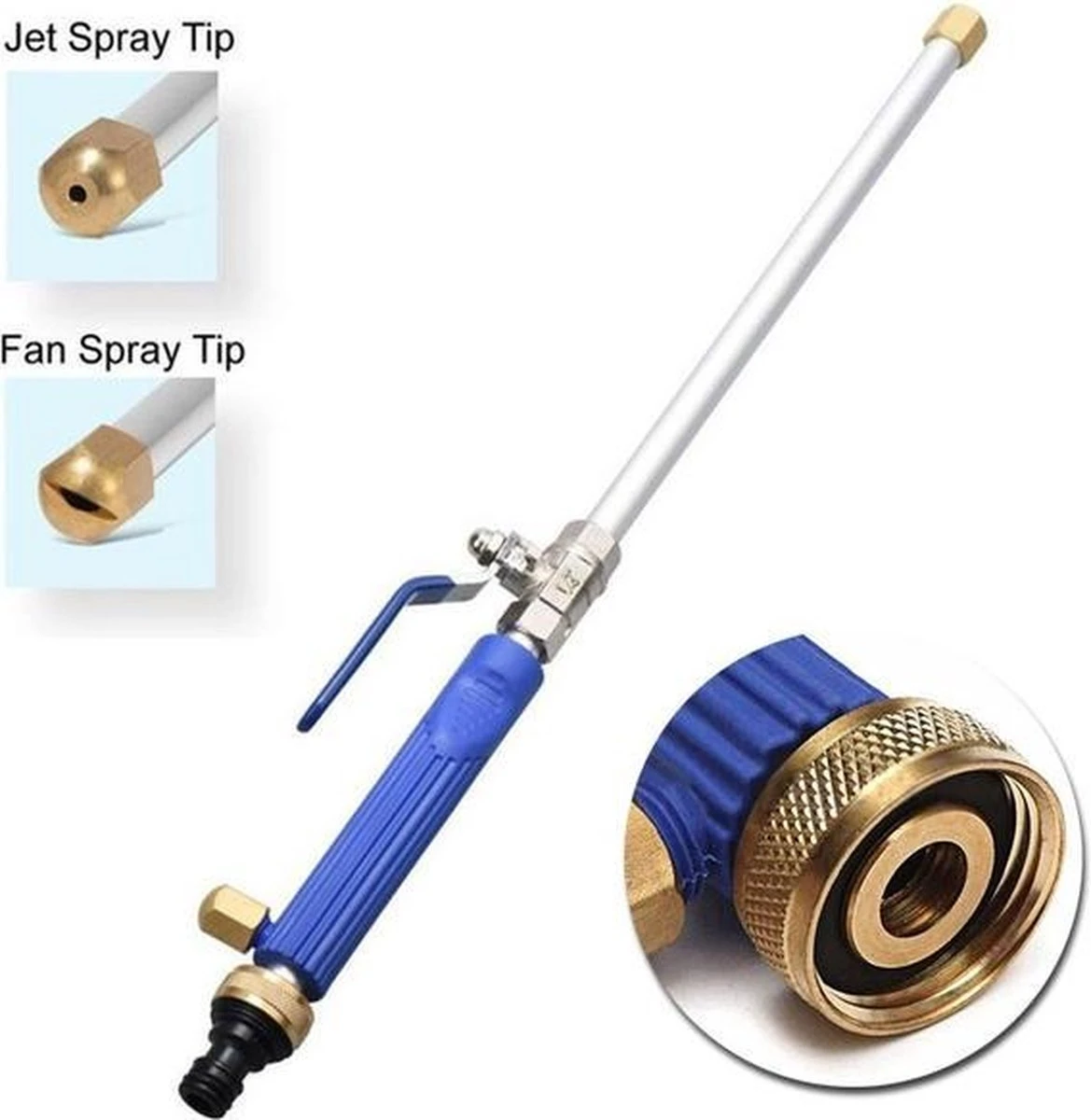 Merkloos Hogedrukreiniger | Opzetstuk Tuinslang | Spuitmond | Hogedrukspuit 4 Merkloos Hogedrukreiniger | Opzetstuk Tuinslang | Spuitmond | Hogedrukspuit - Afbeelding 4