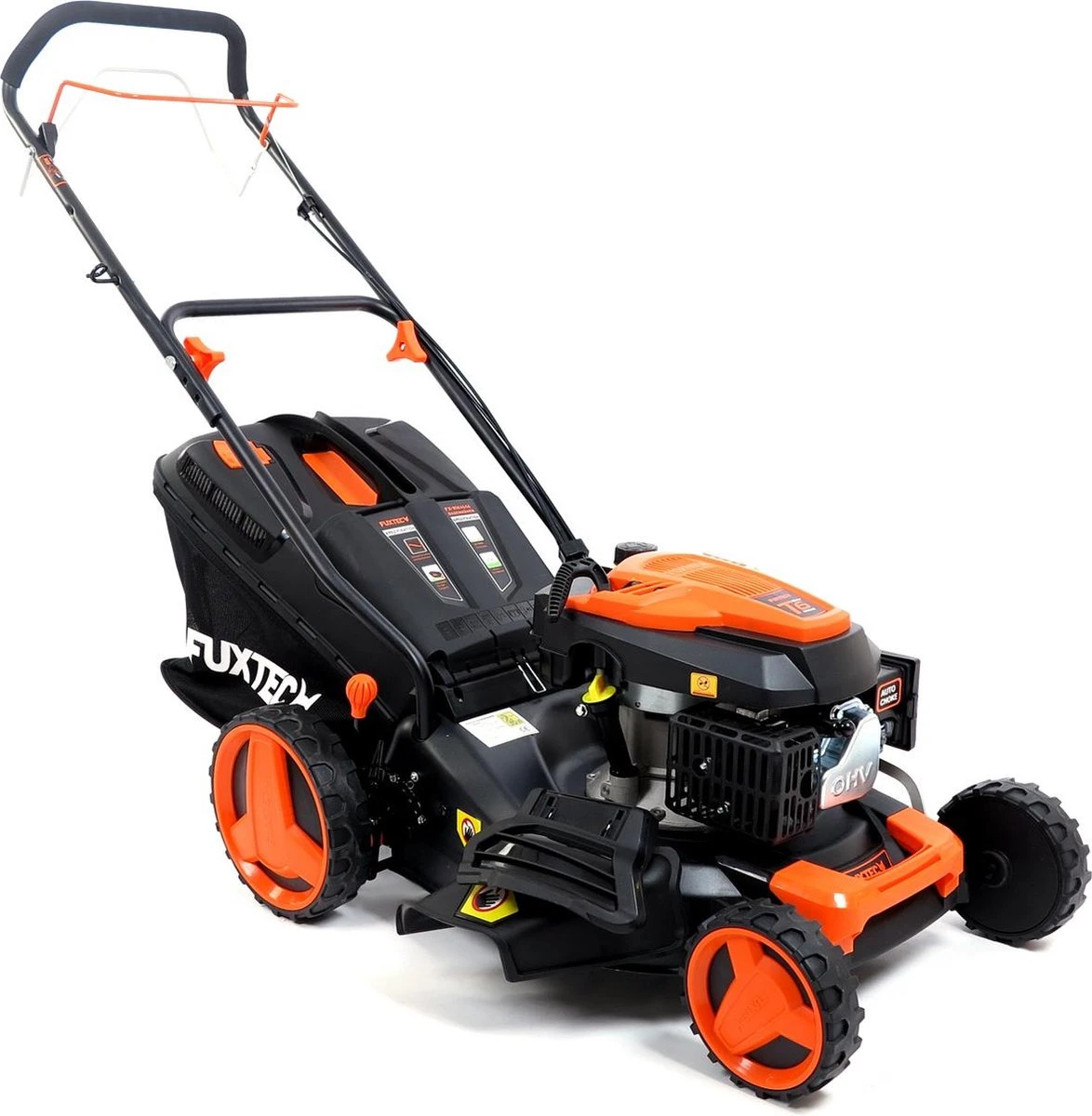 FUXTEC Grasmaaier Benzine - 46cm - Zelfrijdend / Zelftrekkend / Achterwielaandrijving - Mulchfunctie - Opvangbak 50L - FX-RM4646 5 FUXTEC Grasmaaier Benzine - 46cm - Zelfrijdend / Zelftrekkend / Achterwielaandrijving - Mulchfunctie - Opvangbak 50L - FX-RM4646 - Afbeelding 5