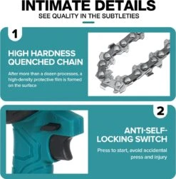 Merkloos Mini Accu Kettingzaag - 4 Inch Elektrische Boomzaag - Handkettingzaag - Met 2 Accu En 1 Oplader - Voor Tuinboom Ranch Bomen Snijden Hout- Blauw 30 Merkloos Mini Accu Kettingzaag - 4 Inch Elektrische Boomzaag - Handkettingzaag - Met 2 Accu En 1 Oplader - Voor Tuinboom Ranch Bomen Snijden Hout- Blauw -Tuingereedschaps Winkel 1179x1200 2