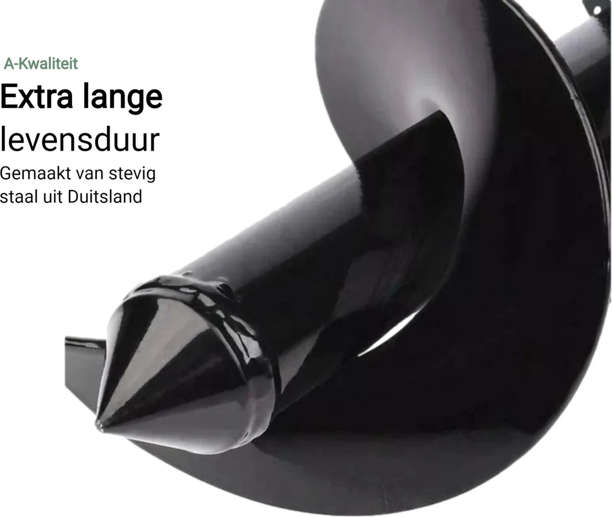 MaatWorkz - Grondboor - 25 CM - Boormachine - Bollenplanter - Moestuin - Palenboor - Boor - Tuin 3 MaatWorkz - Grondboor - 25 CM - Boormachine - Bollenplanter - Moestuin - Palenboor - Boor - Tuin - Afbeelding 3