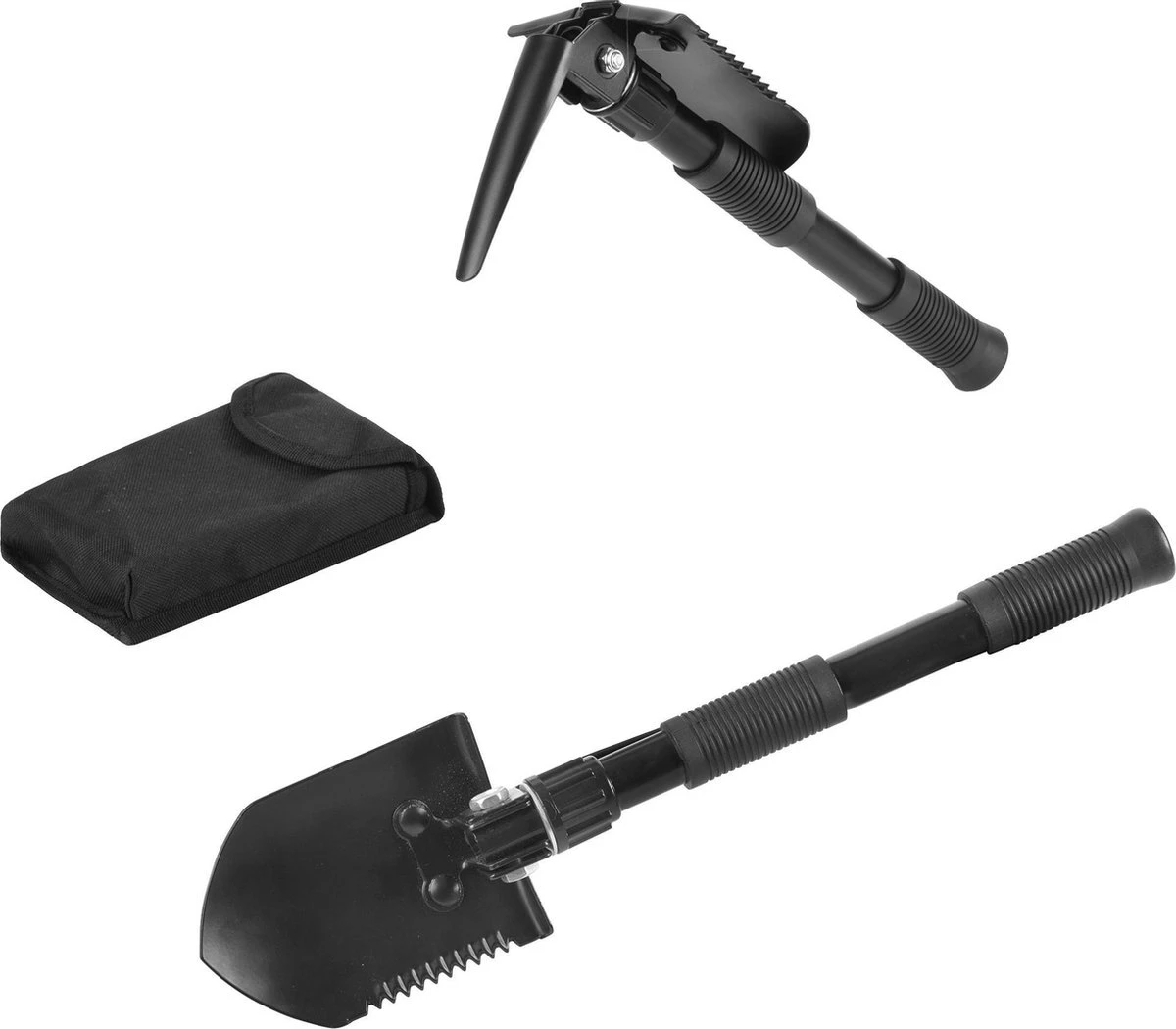 MacGyver Pikhouweelset En Schep - Opvouwbaar Pioniersschep - Zaag - Veldschep Inklapbaar - IJzer 2 MacGyver Pikhouweelset En Schep - Opvouwbaar Pioniersschep - Zaag - Veldschep Inklapbaar - IJzer - Afbeelding 2