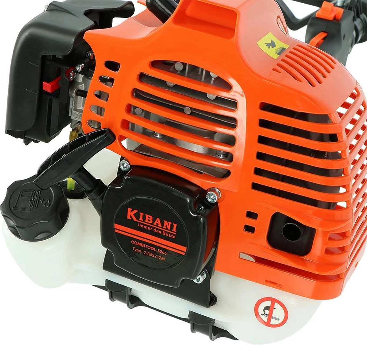 Kibani 6-in-1 Multitool - 52 Cc / 1.9 PK 2-takt Benzine Motor - Heggenschaar, Kettingzaag, Grastrimmer, Maaidraad 100M, Onkruidborstel, Zaagblad, Maaidraad 100 M & Bosmaaier 14 Kibani 6-in-1 Multitool - 52 Cc / 1.9 PK 2-takt Benzine Motor - Heggenschaar, Kettingzaag, Grastrimmer, Maaidraad 100M, Onkruidborstel, Zaagblad, Maaidraad 100 M & Bosmaaier - Afbeelding 14