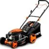 FUXTEC Grasmaaier Benzine - 46cm - Zelfrijdend / Zelftrekkend / Achterwielaandrijving - Mulchfunctie - Opvangbak 50L - FX-RM4646