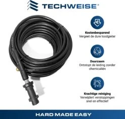 Techweise - Rioolslang Voor Kärcher K2 T/m K7 - 20M - Met 4 Achterwaartse Hogedruksproeiers 19 Techweise - Rioolslang Voor Kärcher K2 T/m K7 - 20M - Met 4 Achterwaartse Hogedruksproeiers -Tuingereedschaps Winkel 1200x1144 2