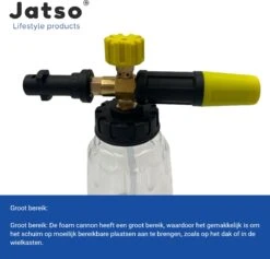 Jatso® Foam Cannon - Snow Foam - Foam Gun - Schuimlans - Foam Gun Auto - Foam Lance - Schuimsproeier - Snow Foam Cannon - Past Op Karcher K1 T/m K7 - Messing - Afneembaar Pistool 8 Jatso® Foam Cannon - Snow Foam - Foam Gun - Schuimlans - Foam Gun Auto - Foam Lance - Schuimsproeier - Snow Foam Cannon - Past Op Karcher K1 T/m K7 - Messing - Afneembaar Pistool -Tuingereedschaps Winkel 1200x1153 2