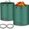Goliving Tuinafvalzak - Set Van 2- Tuinafvalzakken Opvouwbaar - Tuinzak - Tuinafvalemmer - 2x 280 Liter - Groen