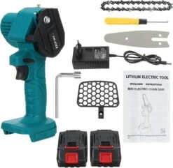 Merkloos Mini Accu Kettingzaag - 4 Inch Elektrische Boomzaag - Handkettingzaag - Met 2 Accu En 1 Oplader - Voor Tuinboom Ranch Bomen Snijden Hout- Blauw 20 Merkloos Mini Accu Kettingzaag - 4 Inch Elektrische Boomzaag - Handkettingzaag - Met 2 Accu En 1 Oplader - Voor Tuinboom Ranch Bomen Snijden Hout- Blauw -Tuingereedschaps Winkel 1200x1170 5