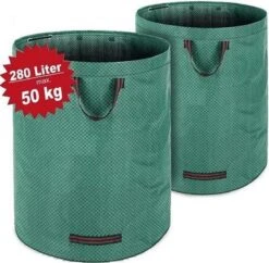Gardebruk Tuinafvalzak - 2 Stuks 280L – 77x67cm/Opvouwbaar - Groen -Tuingereedschaps Winkel 1200x1175