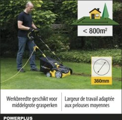 Powerplus POWXG7516 Elektrische Verticuteermachine - Mos Verwijderaar - 1800W - 360mm Maaibreedte- 45L Opvangbak - Incl. Gazonbeluchter/grasbeluchter 11 Powerplus POWXG7516 Elektrische Verticuteermachine - Mos Verwijderaar - 1800W - 360mm Maaibreedte- 45L Opvangbak - Incl. Gazonbeluchter/grasbeluchter -Tuingereedschaps Winkel 1200x1177 4