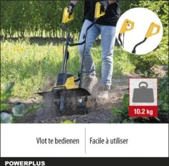 Powerplus POWXG72010 Tuinfrees - 1500W - Werkbreedte 450mm - Werkdiepte Max. 220mm - Incl. 6 Messen En Wielen 9 Powerplus POWXG72010 Tuinfrees - 1500W - Werkbreedte 450mm - Werkdiepte Max. 220mm - Incl. 6 Messen En Wielen -Tuingereedschaps Winkel 1200x1179 11