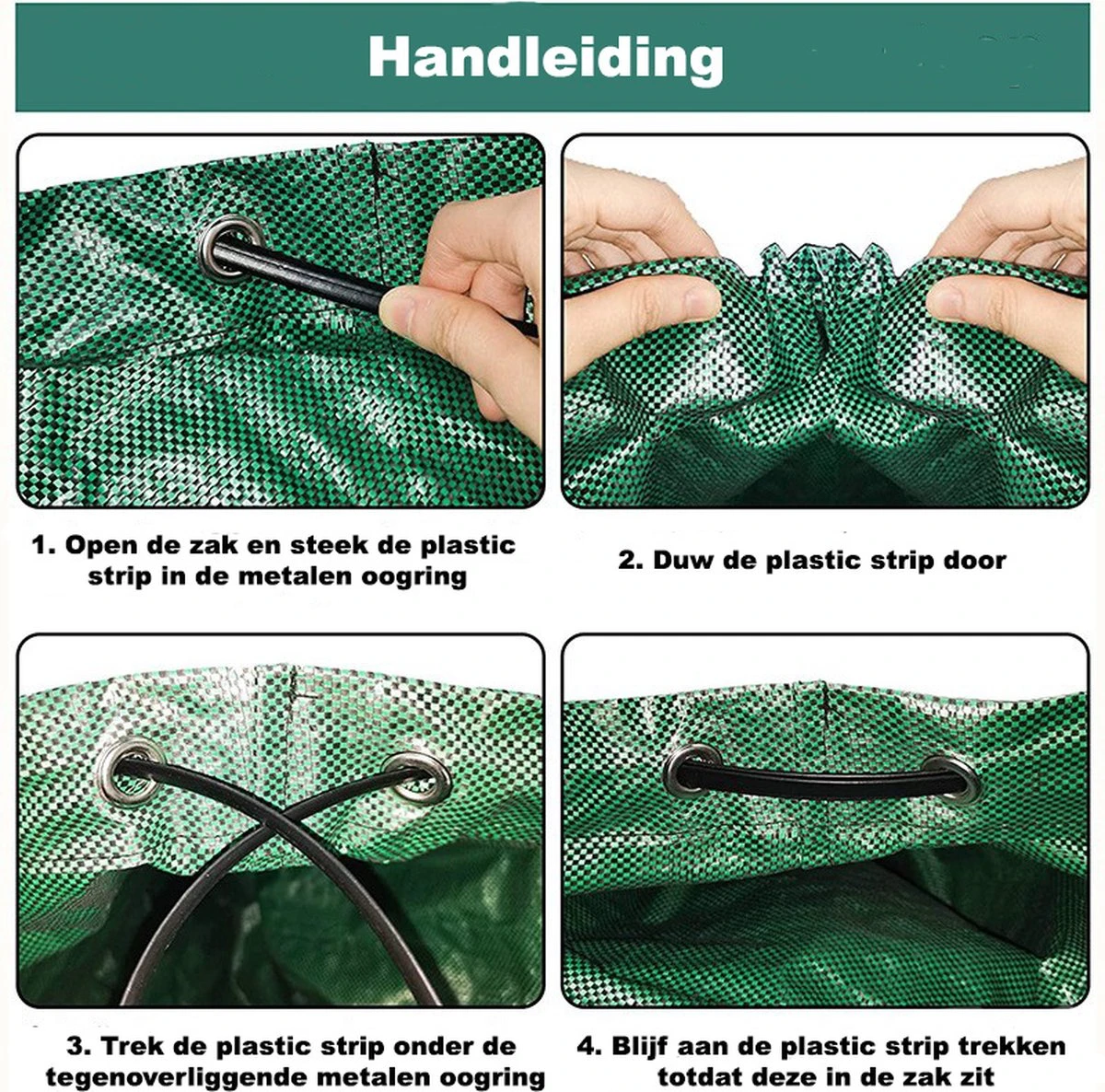 Tuin Afvalzakken - 2 Stuks - Opvouwbare Afvalzak - Tuin Afvalzak - Bladzakken - Waterstotend Tuinafvalzak - 270L 8 Tuin Afvalzakken - 2 Stuks - Opvouwbare Afvalzak - Tuin Afvalzak - Bladzakken - Waterstotend Tuinafvalzak - 270L - Afbeelding 8