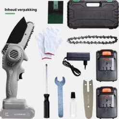 Mardin Mini Kettingzaag - Snoeizaag - Kettingzaag - Kettingzaag Electrisch Met 2 Accu - Inclusief Koffer - 1 Extra Accu - Grijs 17 Mardin Mini Kettingzaag - Snoeizaag - Kettingzaag - Kettingzaag Electrisch Met 2 Accu - Inclusief Koffer - 1 Extra Accu - Grijs -Tuingereedschaps Winkel 1200x1193 5