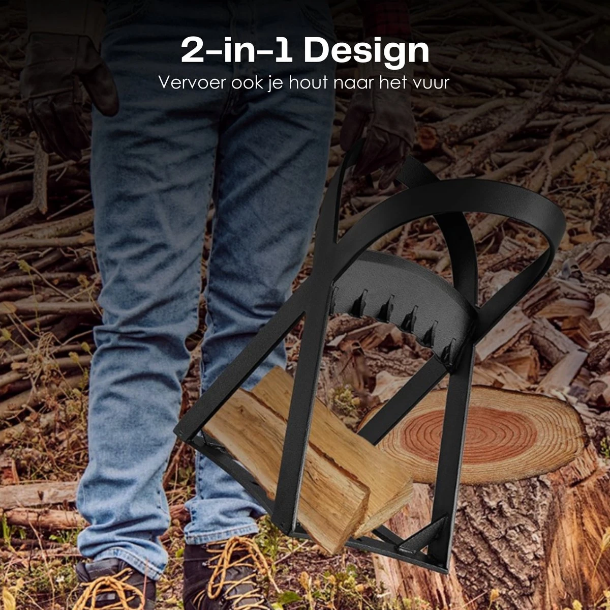 Flowkey® Houtklover - Houtsplijter Bijl - Houtkliever Kloofwig Gietijzer - Voor Hout & Aanmaakhout - Inclusief Gratis Hamer 10 Flowkey® Houtklover - Houtsplijter Bijl - Houtkliever Kloofwig Gietijzer - Voor Hout & Aanmaakhout - Inclusief Gratis Hamer - Afbeelding 10