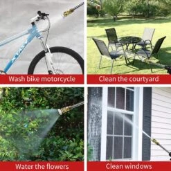 Merkloos Elektrische Accu-Hogedrukreiniger - 1.2mpa - Multifunctioneel Mondstuk - Draagbaar Oplaadbaar Snoerloos - Reinigingsspuitpistool - Met Rijke Accessoires - Voor Auto, Tuin, Terras, Raam - Zwart 17 Merkloos Elektrische Accu-Hogedrukreiniger - 1.2mpa - Multifunctioneel Mondstuk - Draagbaar Oplaadbaar Snoerloos - Reinigingsspuitpistool - Met Rijke Accessoires - Voor Auto, Tuin, Terras, Raam - Zwart -Tuingereedschaps Winkel 1200x1200 159