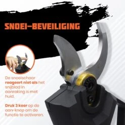 Reichlër® Elektrische Snoeischaar - 40 Mm Snijdiameter - 2x Accu - Anti-cut Functie - Heggenschaar - Takkenschaar - Zwart 11 Reichlër® Elektrische Snoeischaar - 40 Mm Snijdiameter - 2x Accu - Anti-cut Functie - Heggenschaar - Takkenschaar - Zwart -Tuingereedschaps Winkel 1200x1200 199