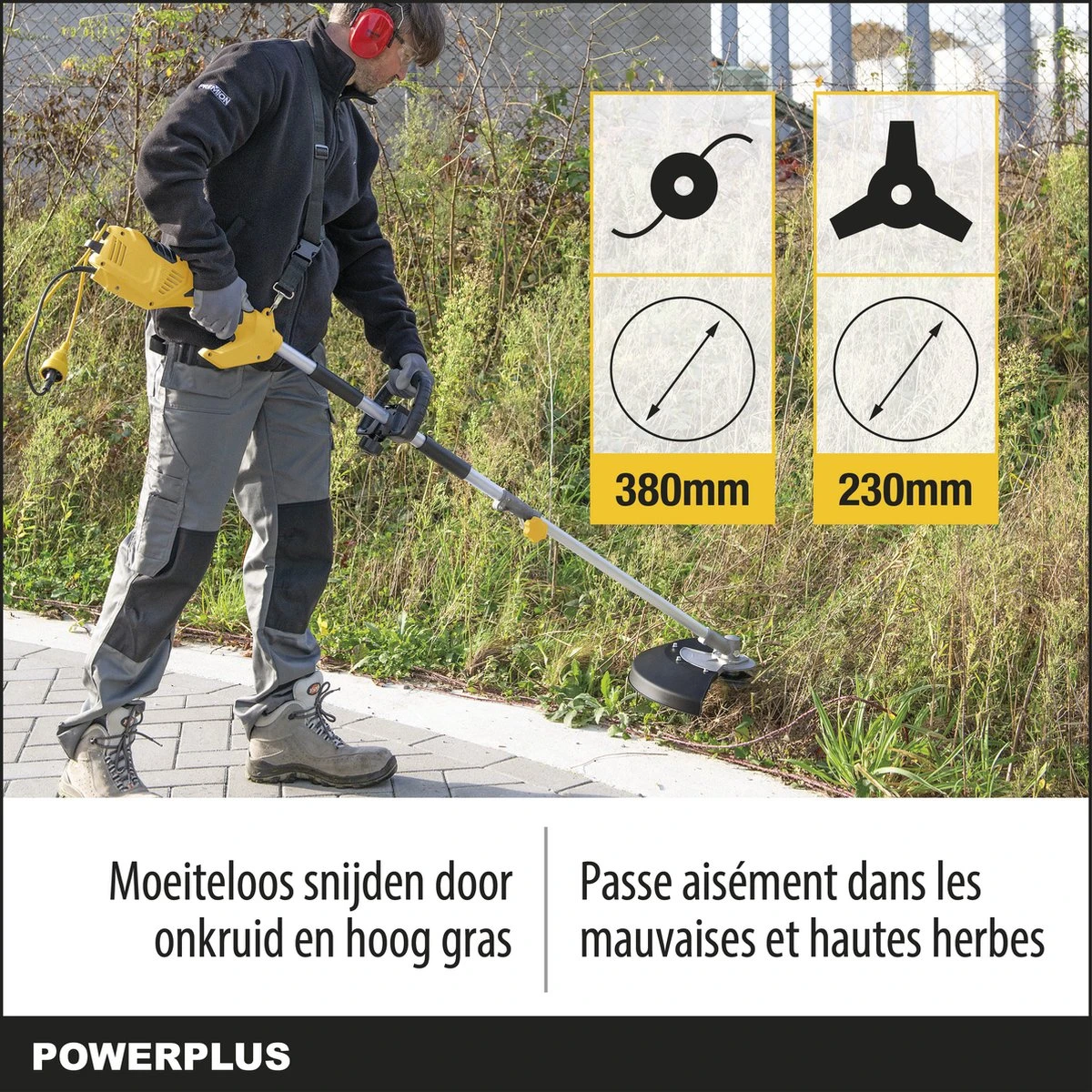 Powerplus POWXG30405 Bosmaaier 2-in-1 - 1000 W - Bosmaaier & Grastrimmer 2 Powerplus POWXG30405 Bosmaaier 2-in-1 - 1000 W - Bosmaaier & Grastrimmer - Afbeelding 2
