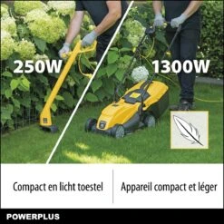 Powerplus POWXG6212T Elektrische Grasmaaier - Grasmachine Voor Kleine En Middelgrote Tuin - 1300W - Maaibreedte 320mm - Verstelbare Maaihoogte - 30L Opvangbak - Incl. Grastrimmer 250W 13 Powerplus POWXG6212T Elektrische Grasmaaier - Grasmachine Voor Kleine En Middelgrote Tuin - 1300W - Maaibreedte 320mm - Verstelbare Maaihoogte - 30L Opvangbak - Incl. Grastrimmer 250W -Tuingereedschaps Winkel 1200x1200 333