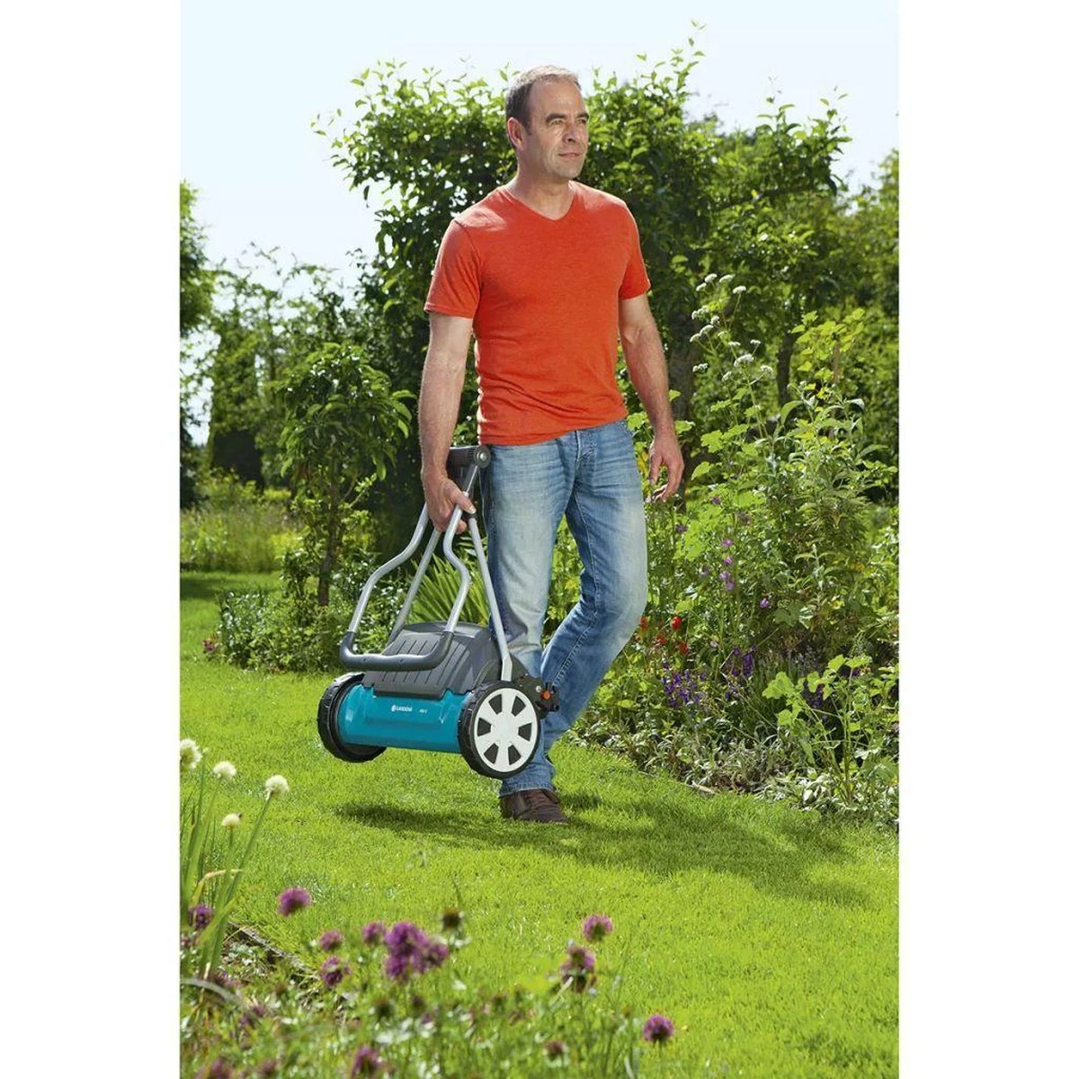 GARDENA - Kooimesmaaier 400C - Grasmaaier - Maaibreedte 40 Cm - Gazons Tot Ca. 250 M² 10 GARDENA - Kooimesmaaier 400C - Grasmaaier - Maaibreedte 40 Cm - Gazons Tot Ca. 250 M² - Afbeelding 10
