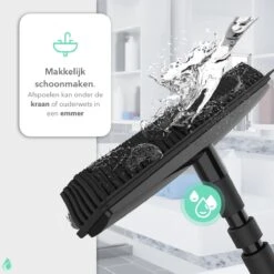 CLEANLY® Rubberen Bezem Met Vloerwisser - Kappersbezem - Zachte Bezem Binnen & Buiten - Vloertrekker Met Steel - 68-150 Cm 15 CLEANLY® Rubberen Bezem Met Vloerwisser - Kappersbezem - Zachte Bezem Binnen & Buiten - Vloertrekker Met Steel - 68-150 Cm -Tuingereedschaps Winkel 1200x1200 460