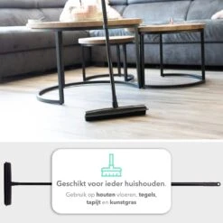 CLEANLY® Rubberen Bezem Met Vloerwisser - Kappersbezem - Zachte Bezem Binnen & Buiten - Vloertrekker Met Steel - 68-150 Cm 17 CLEANLY® Rubberen Bezem Met Vloerwisser - Kappersbezem - Zachte Bezem Binnen & Buiten - Vloertrekker Met Steel - 68-150 Cm -Tuingereedschaps Winkel 1200x1200 462