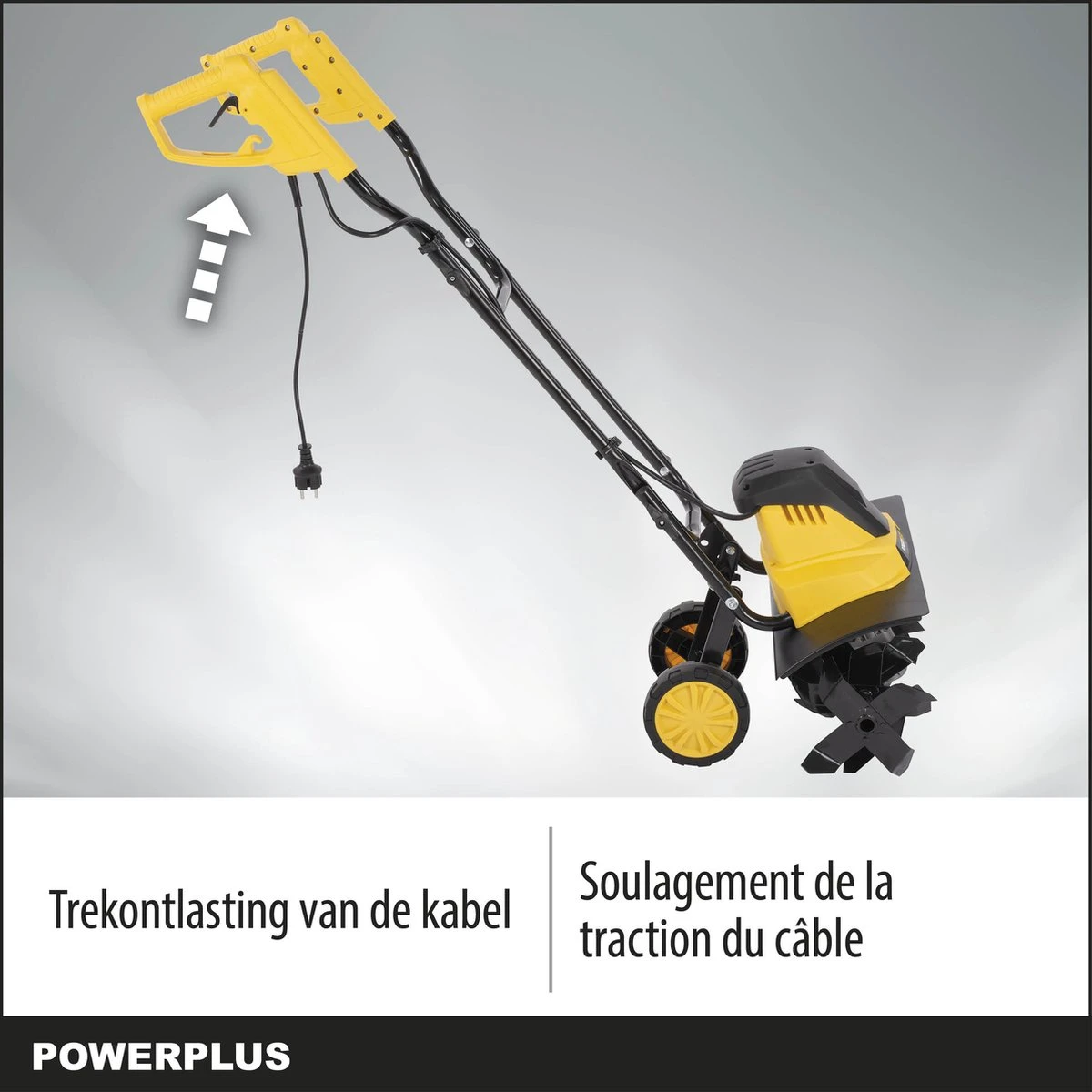 Powerplus POWXG72010 Tuinfrees - 1500W - Werkbreedte 450mm - Werkdiepte Max. 220mm - Incl. 6 Messen En Wielen 5 Powerplus POWXG72010 Tuinfrees - 1500W - Werkbreedte 450mm - Werkdiepte Max. 220mm - Incl. 6 Messen En Wielen - Afbeelding 5