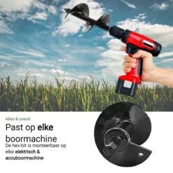 MaatWorkz - Grondboor - 25 CM - Boormachine - Bollenplanter - Moestuin - Palenboor - Boor - Tuin 14 MaatWorkz - Grondboor - 25 CM - Boormachine - Bollenplanter - Moestuin - Palenboor - Boor - Tuin -Tuingereedschaps Winkel 1200x1200 539