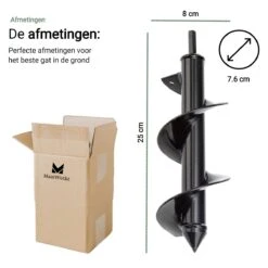 MaatWorkz - Grondboor - 25 CM - Boormachine - Bollenplanter - Moestuin - Palenboor - Boor - Tuin 17 MaatWorkz - Grondboor - 25 CM - Boormachine - Bollenplanter - Moestuin - Palenboor - Boor - Tuin -Tuingereedschaps Winkel 1200x1200 541