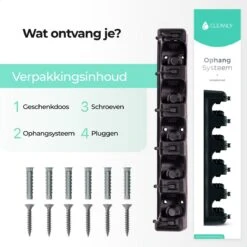 CLEANLY® Bezemhouder - Ophangsysteem Voor Tuingereedschap - Bezem Ophangsysteem - Gereedschapshouder Met Ophanghaken - ABS 11 CLEANLY® Bezemhouder - Ophangsysteem Voor Tuingereedschap - Bezem Ophangsysteem - Gereedschapshouder Met Ophanghaken - ABS -Tuingereedschaps Winkel 1200x1200 578
