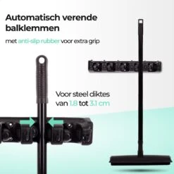 CLEANLY® Bezemhouder - Ophangsysteem Voor Tuingereedschap - Bezem Ophangsysteem - Gereedschapshouder Met Ophanghaken - ABS 14 CLEANLY® Bezemhouder - Ophangsysteem Voor Tuingereedschap - Bezem Ophangsysteem - Gereedschapshouder Met Ophanghaken - ABS -Tuingereedschaps Winkel 1200x1200 581