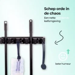 CLEANLY® Bezemhouder - Ophangsysteem Voor Tuingereedschap - Bezem Ophangsysteem - Gereedschapshouder Met Ophanghaken - ABS 16 CLEANLY® Bezemhouder - Ophangsysteem Voor Tuingereedschap - Bezem Ophangsysteem - Gereedschapshouder Met Ophanghaken - ABS -Tuingereedschaps Winkel 1200x1200 583
