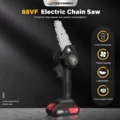 Violeworks® Accu Kettingzaag - Snoeizaag - Mini Kettingzaag - Handkettingzaag - Ook Voor Makita - Elektrische Kettingzaag - Elektrische Snoeischaar - Op Batterij - 2900 MAh - 1080W - 88V 13 Violeworks® Accu Kettingzaag - Snoeizaag - Mini Kettingzaag - Handkettingzaag - Ook Voor Makita - Elektrische Kettingzaag - Elektrische Snoeischaar - Op Batterij - 2900 MAh - 1080W - 88V -Tuingereedschaps Winkel 1200x1200 604