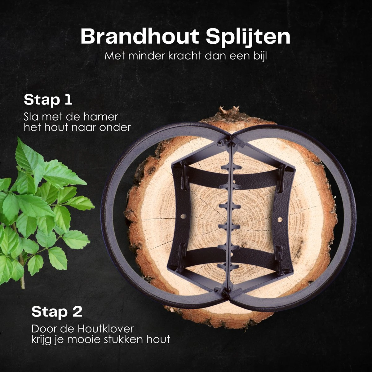 Flowkey® Houtklover - Houtsplijter Bijl - Houtkliever Kloofwig Gietijzer - Voor Hout & Aanmaakhout - Inclusief Gratis Hamer 3 Flowkey® Houtklover - Houtsplijter Bijl - Houtkliever Kloofwig Gietijzer - Voor Hout & Aanmaakhout - Inclusief Gratis Hamer - Afbeelding 3