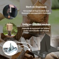 Miseru Houtklover – Geen Bijl Nodig – No Axe - Houtsplijter – Houtkliever – HANDMADE In Holland - Houtklover Voor Aanmaakhout – Metaal 11 Miseru Houtklover – Geen Bijl Nodig – No Axe - Houtsplijter – Houtkliever – HANDMADE In Holland - Houtklover Voor Aanmaakhout – Metaal -Tuingereedschaps Winkel 1200x1200 686