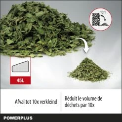Powerplus POWEG9013 Elektrische Bladblazer - Bladzuiger En -versnipperaar - 3300W - Blazen - Zuigen - Versnipperen - Incl. 40L Opvangzak 11 Powerplus POWEG9013 Elektrische Bladblazer - Bladzuiger En -versnipperaar - 3300W - Blazen - Zuigen - Versnipperen - Incl. 40L Opvangzak -Tuingereedschaps Winkel 1200x1200 74