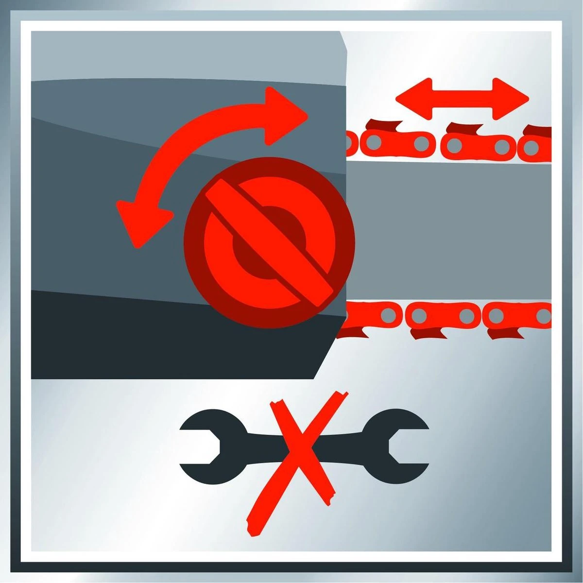 Einhell Accu Kettingzaag GE-LC 18 Li-Solo Power X-Change (Li-Ion, 18 V, 25 Cm Zwaardlengte, 23 Cm Snijlengte, Terugslagbescherming, Kettingvangbout, Zonder Accu En Lader) 10 Einhell Accu Kettingzaag GE-LC 18 Li-Solo Power X-Change (Li-Ion, 18 V, 25 Cm Zwaardlengte, 23 Cm Snijlengte, Terugslagbescherming, Kettingvangbout, Zonder Accu En Lader) - Afbeelding 10