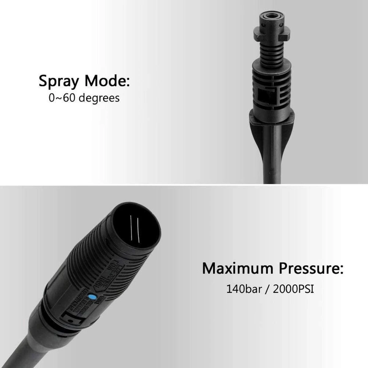 Merkloos 140 Bar Hogedrukspuitlans - Hogedrukreiniger Kärcher-opzetstuk - Verstelbare Sproeikop Voor Karcher Hogedrukreiniger - Accessoire Voor Karcher K1 K2 K3 K4 K5 K6 K7 3 Merkloos 140 Bar Hogedrukspuitlans - Hogedrukreiniger Kärcher-opzetstuk - Verstelbare Sproeikop Voor Karcher Hogedrukreiniger - Accessoire Voor Karcher K1 K2 K3 K4 K5 K6 K7 - Afbeelding 3