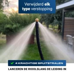 Techweise - Rioolslang Voor Kärcher K2 T/m K7 - 10M - Met Vier Achterwaartse Hogedruksproeiers 13 Techweise - Rioolslang Voor Kärcher K2 T/m K7 - 10M - Met Vier Achterwaartse Hogedruksproeiers -Tuingereedschaps Winkel 1200x1200 848