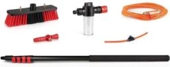 HIGHWALL Telescoopsteel Met Borstel - Glazenwassersset - Tot 4,6m Uitschuifbaar - Met Zeepdispenser -Tuingereedschaps Winkel 1200x472