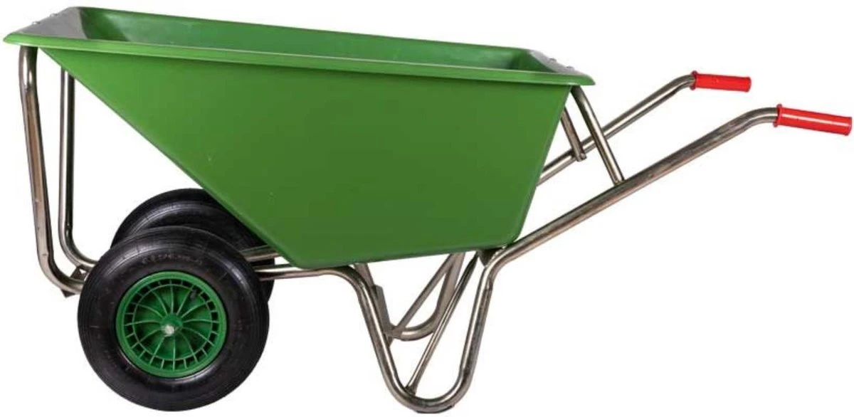 Kruiwagen Met Dubbel Luchtwiel Stal Eco Groen 160 Liter 10 Kruiwagen Met Dubbel Luchtwiel Stal Eco Groen 160 Liter - Afbeelding 10