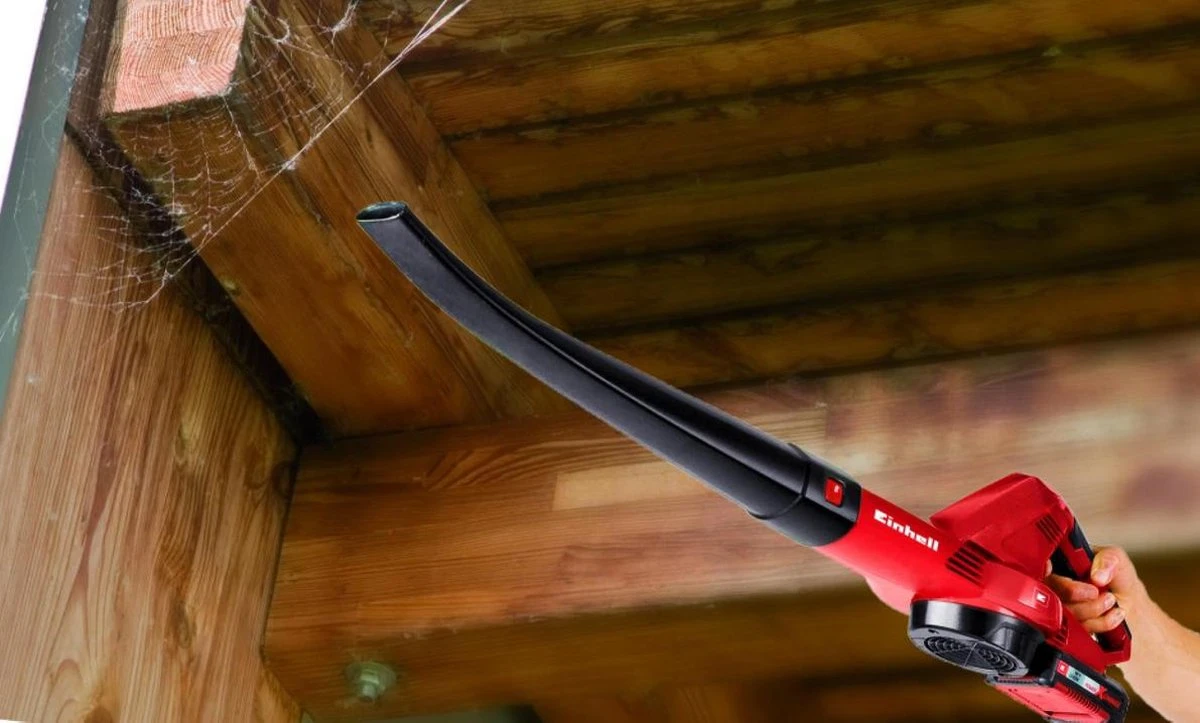 Einhell Accu Bladblazer GE-CL 18 Li E Kit (1x2,0Ah) Power X-Change (Li-Ion - 18 V - 12000 Min-1 - 210 Km/h Blaasluchtstroom - Incl. 2,0 Ah Accu En Lader) 2 Einhell Accu Bladblazer GE-CL 18 Li E Kit (1x2,0Ah) Power X-Change (Li-Ion - 18 V - 12000 Min-1 - 210 Km/h Blaasluchtstroom - Incl. 2,0 Ah Accu En Lader) - Afbeelding 2